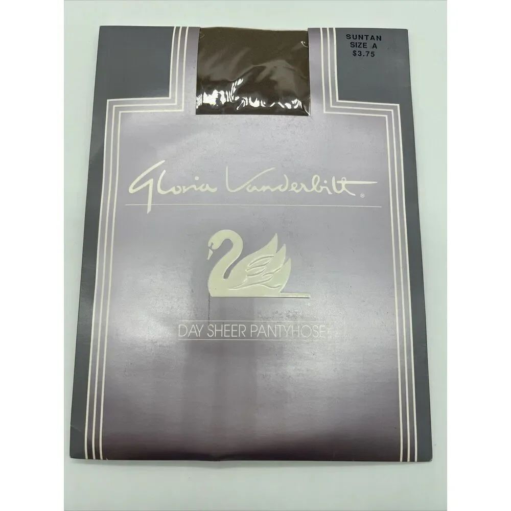 Vintage Gloria Vanderbilt Day Sheer Pantyhose Size C Coffee 100% Nylon
